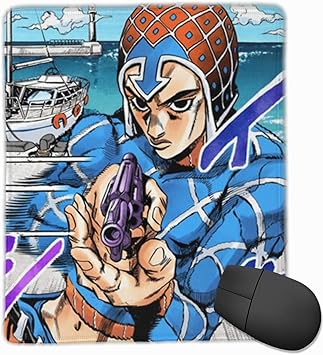 Amazon Com Keehua Jojo S Bizarre Adventure Mista Sex Pistols Part 5 Golden Wind Vento Aureo Non Slip Rubber Mousepad Gaming Mouse Pad With Stitched Edge 7x8 5 In Office Products