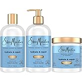 SheaMoisture Shampoo & Conditioner, Manuka Honey & Yogurt Hydrate & Repair + Protein Power Treatment, Hair Mask, Deep Conditioner for Dry, Damaged Hair