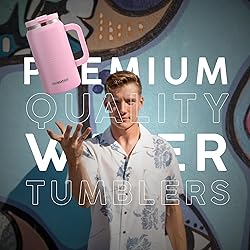 FAHRMOSIS 50 Oz Tumbler with Handle and Straw Large