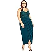 City Chic Women's Plus Size Cocktail Dress - Lace Touch