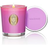 M&amp;SENSE Natural Soy Candle| Lavender Chamomile Purple | 10.2 oz, 55H Burn | Luxury Scented Candle for Relaxation, Gifting, Home D&eacute;cor |for Bedroom, Office, Party