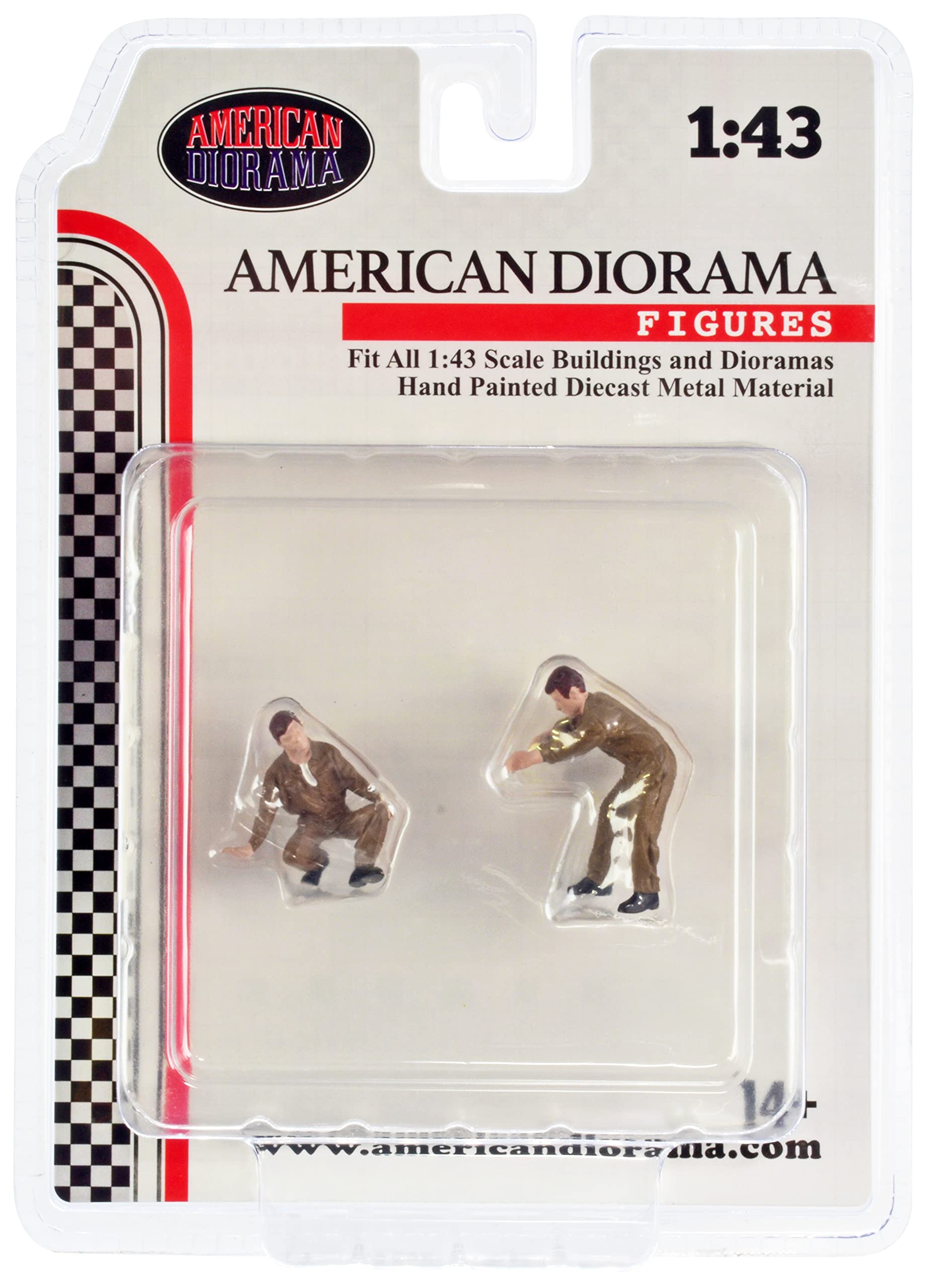 American Diorama - 38363 collectible miniature car, brown/black