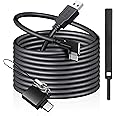 OGBKEGC for Quest Oculus Link Cable, 16ft Quest 2 VR Headset Cables for PC, Occulus Two Rift Long Data 5M Connection Cable