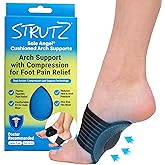 Strutz Sole Angel - The Original Patented Arch Support and Compression Technology - Plantar Fasciitis Support - Ease Discomfort and Improve Mobility - Metatarsal Foot Pads for Women and Men - 1 Pack