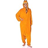 INTIMO Garfield Mens' Character Hooded Union Suit Costume Sleep Pajama For Adults