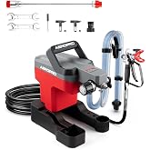 AEROPRO Tools 750W Airless Paint Sprayer for House Painting, 3000PSI | High Pressure, Thinning-Free, with Tip Sets &amp; Tip Extension, Indoor Paint Sprayer for 5 Gallon DIY Painting Projects