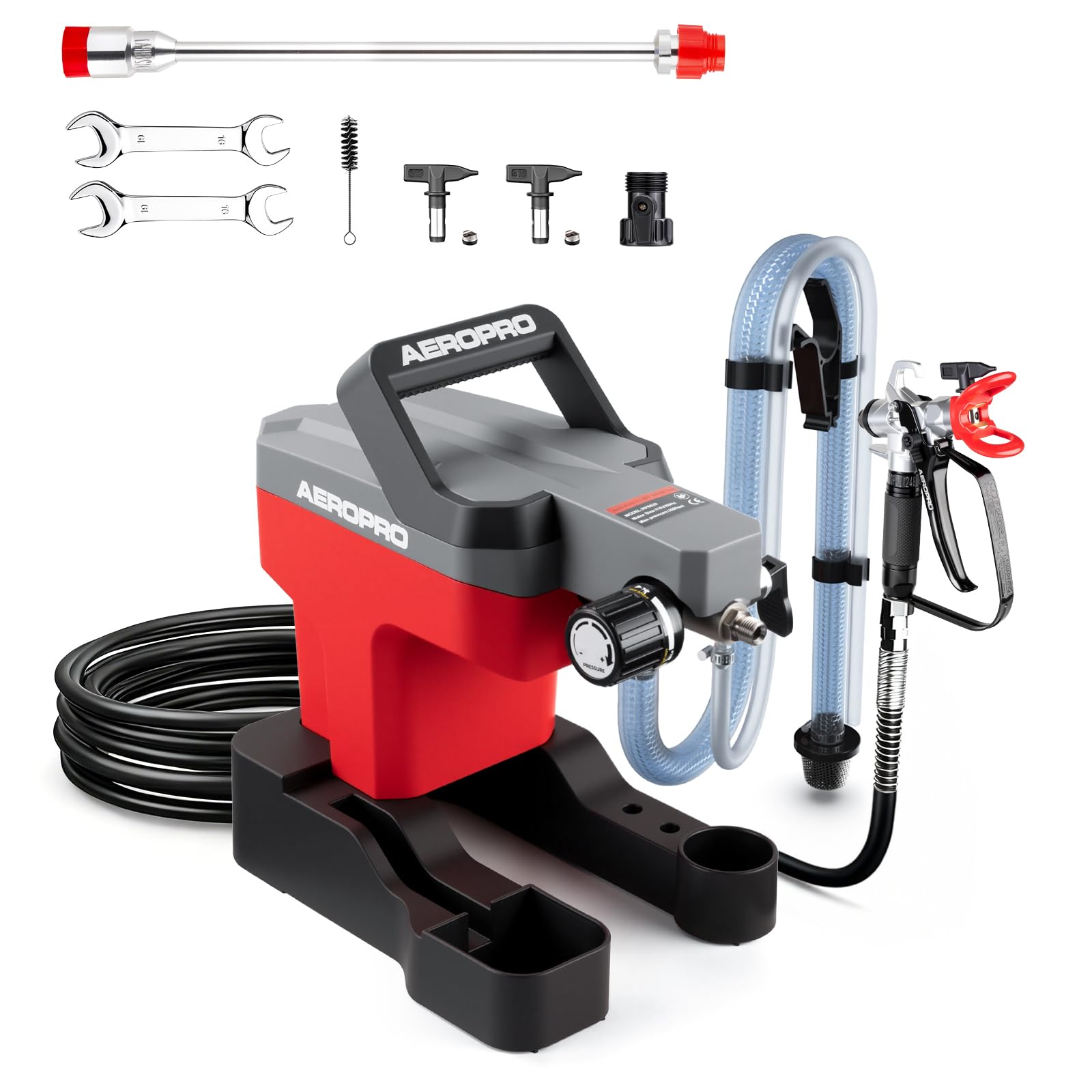 Photo 1 of AEROPRO Tools Airless Paint Sprayer for House Painting, 3000PSI High Pressure, Thinning-Free, with Tip Sets & Tip Extension, Indoor Paint Sprayer for 5 Gallon DIY Painting Projects