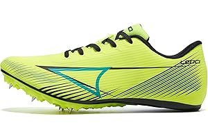 LEOCI Men's Track and Field Spikes Shoes Women's Metal Spikes Lightweight Running and Jumping