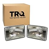 TRQ 2 Piece Headlight Assembly Set Rectangular