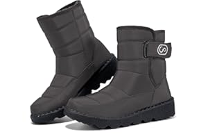 Ablanczoom Womens Winter Snow Boots With Warm Fur Lining Comfortable Non Slip Ankle Booties Outdoor Waterproof Walking Boots for Women