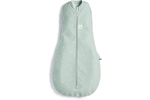 ergoPouch Cocoon Swaddle Sack 1.0 TOG - Baby Sleep Sack, Gentle Snug Fit Helps Calm Startle Reflex, Ideal for Arms In/Out Sleeping, Soft Breathable Fabric for Better Sleep (0-3 Months, Sage)