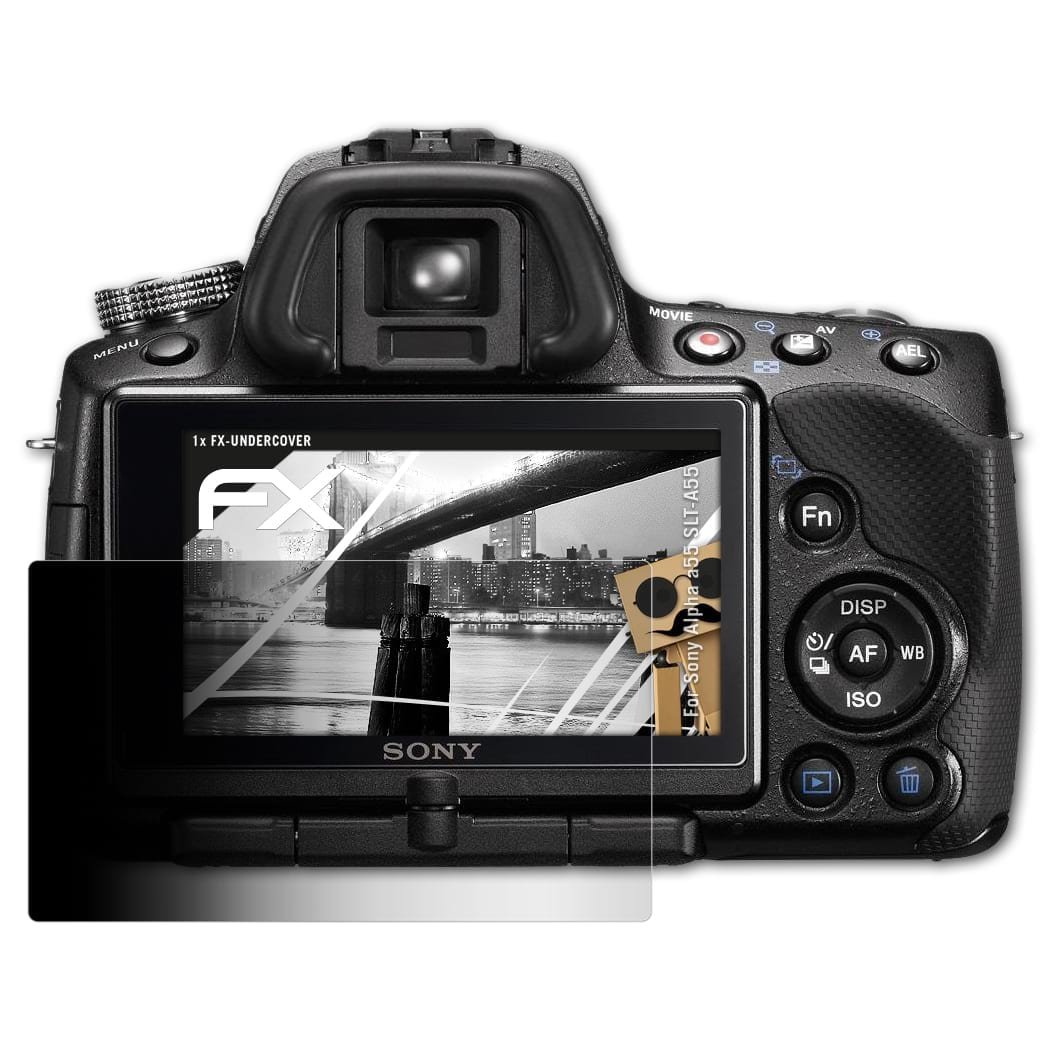 atFoliX Filtro de Privacidad Compatible con Sony Alpha a55 SLT-A55 ...