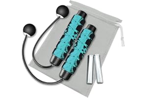 Redify Weighted Cordless Jump Rope for Fitness[Suitable for Different Ages and Levels] Ropeless Jump Rope for Boxing MMA WOD Training, BOD Rope Beachbody MBF,High Speed Rope Skipping for Narrow Space