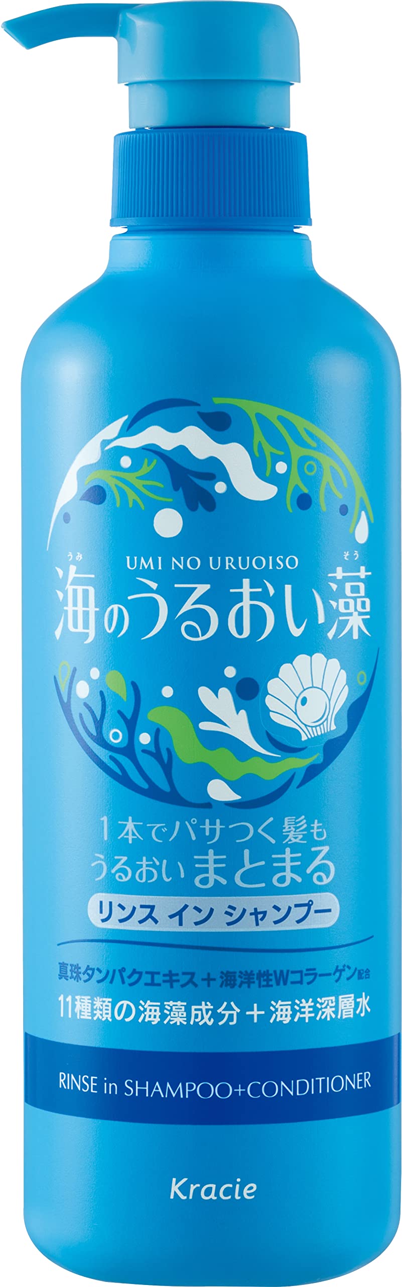 Kracie Umino Uruoisou Moisturizing Care Rinse In Shampoo 490ml