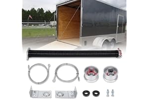 Kozlira TSAP780 Ramp Door Spring Kit for 7' Wide Cargo Trailer - 80 lb Torsion Spring Repair Assembly with Cables and Drums - Replacement Rear Ramp Door Assist System for Cargo Enclosed Trailers