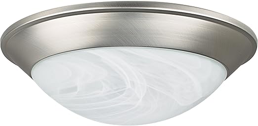 Satin Nickel Design House 514794 Torino 2 Light Ceiling Light