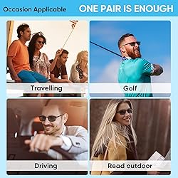 CARA 2 Pack Premium Bifocal Reading Sunglasses for
