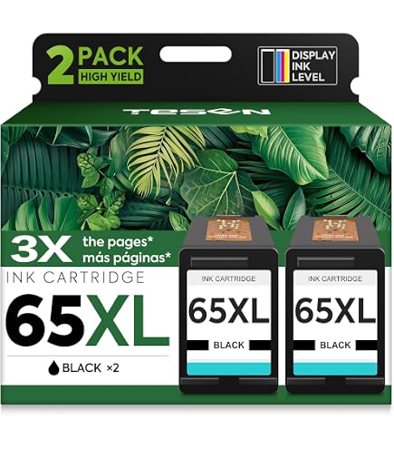 Amazon.com: TESEN 65XL Ink Cartridges Black Color Combo Pack High