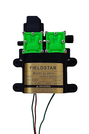 Fieldstar Shanky-2 Double Battery Sprayer Pump, 12V (Multi-Colour)