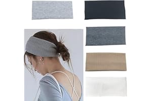 5 Pcs Headbands for Women,Stretch Non-Slip Headbands Lightweight Sweat Hair Bands for Sport Yoga Running