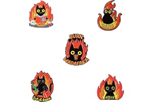 ZDQDXL Enamel Pins Set,Funny Brooch Pins for Backpack Jacket Clothes,Cartoon Lapel Badges,Button Aesthetic Pins Bulk