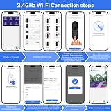SUNNYJANE 1080P Smart Video Doorbell Wireless Human Detection Night Vision 2 view 9