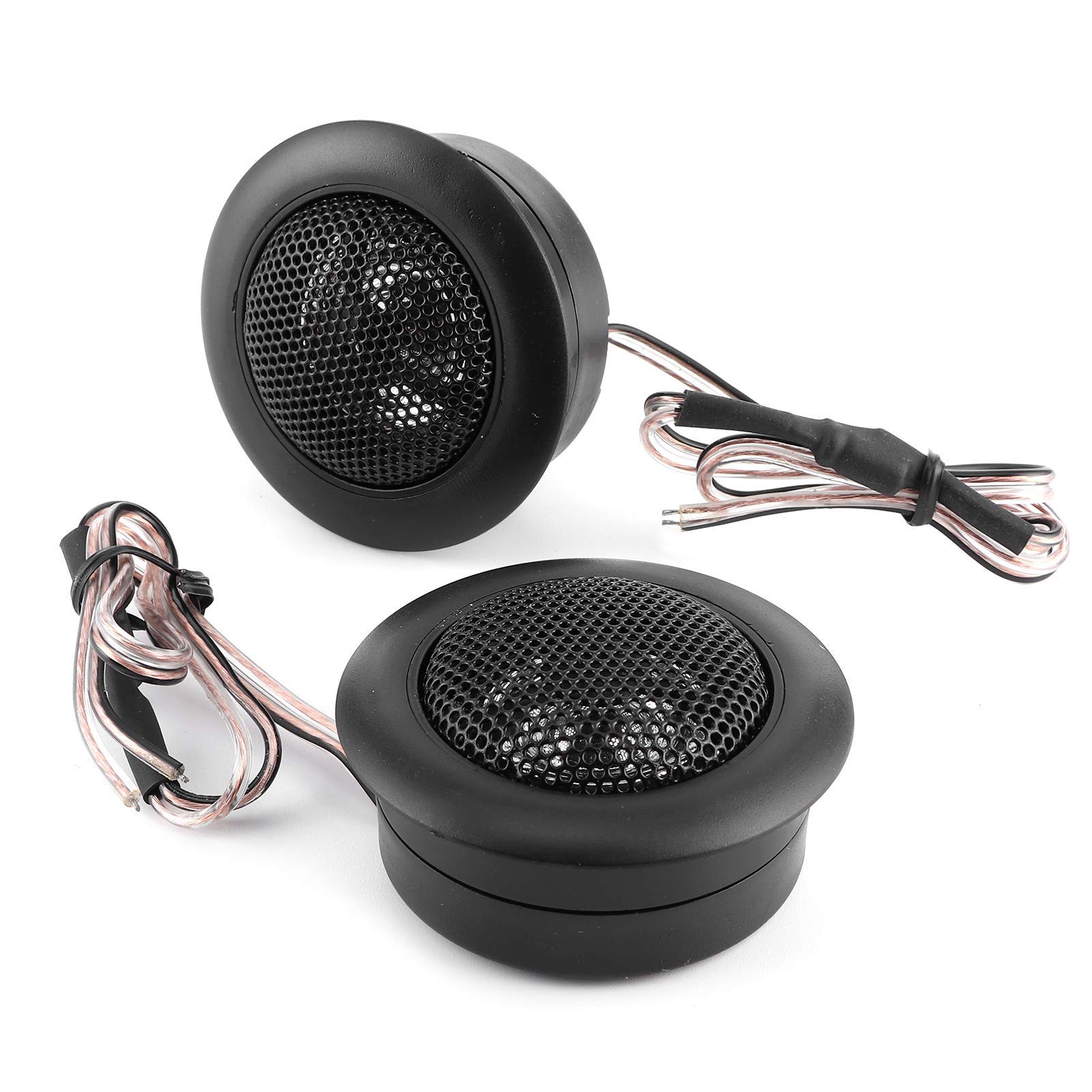 Qiilu 2 pcs Car Speakers, Universal 120W High-Power Car Speakers Tweeter Small Audio Music Player 2k~22kHz