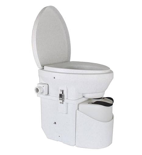 Natures Head Self Contained Composting Toilet With Close Quarters Spider Handle Design - 