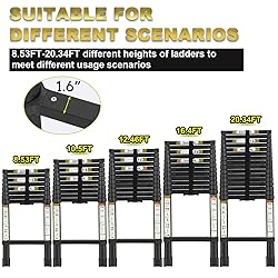 RIKADE Telescoping Ladder 10.5FT & Attic