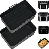 YQL Silicone Air Fryer Liners 9.5L Duo Ninja AF400UK DZ400UK 2pc