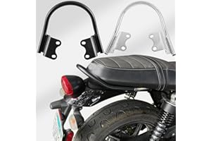 XIRADUP Passenger Grab Bar - Steel Black Rear Seat Hand Rail Armrest Compatible with Street Twin 900 2016-2022 Speed Twin 900