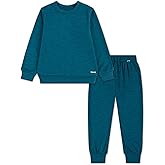 Hurley unisex-baby Soft Basic Cloud Slub Crewneck Sweatshirt and Joggers 2-piece Outfit Set