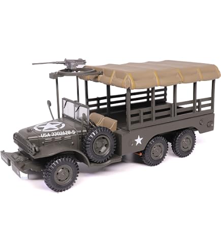 1:43 Scale 1/4 -Ton Utility Truck with Trailer - Militaria Diecast