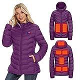 OAOA innovation Womens Heated Jacket with 10000mAh