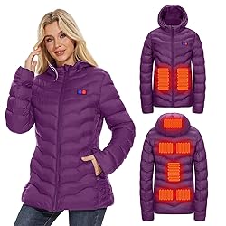 OAOA innovation Womens Heated Jacket with 10000mAh