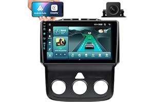 TWAHH 10th System & 5GWiFi6(1201Mbps) for Dodge Ram 2013-2018 1500 2500 3500 Car System Upgrade 9 Inch Car Radio Stereo Bluetooth5.4 Navigation,Carplay Android Auto Mirroring Airplay SWC 1080P-Manual AC