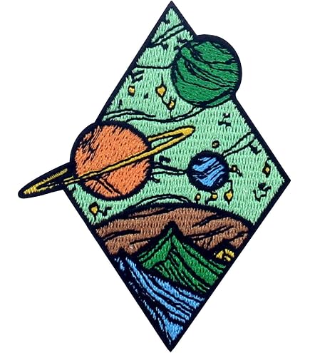Parche Bordado De Galaxia Y Espacio – Lote De 2 Piezas, Ideal Para Ropa, Jeans Y Manualidades