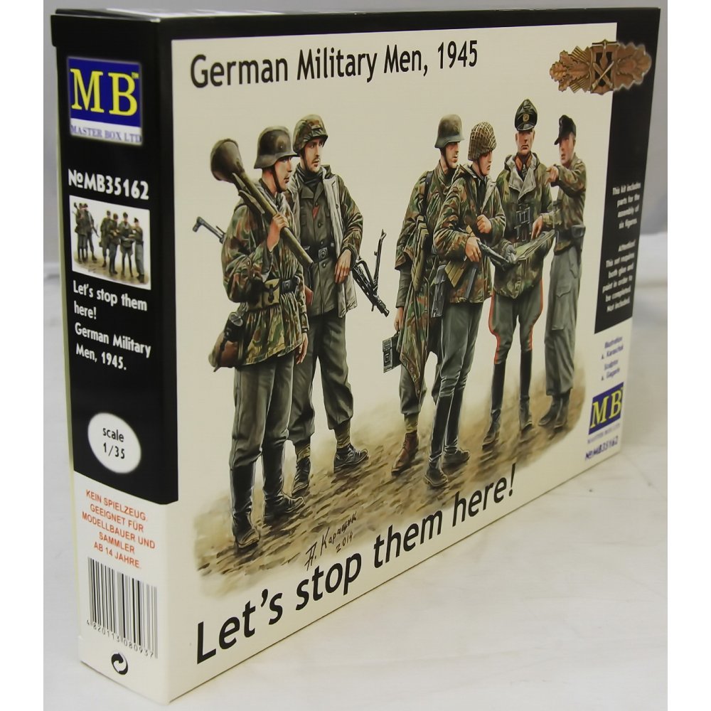 Masterbox 1:35 Scale German Soldiers, 1945 Lets Stop Them Here! Figure