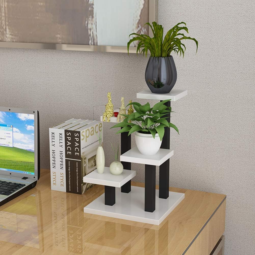 LXTIN Estante de Madera para Flores de Mesa, Soporte para Plantas