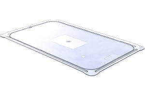 Carlisle FoodService Products 10216U07 StorPlus Full Size Polycarbonate Universal Flat Surface Food Pan Lid, Clear