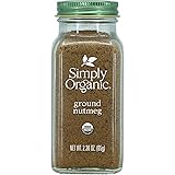 Simply Organic Ground Nutmeg, Certified Organic | 2.3 oz | Myristica fragrans Houtt.