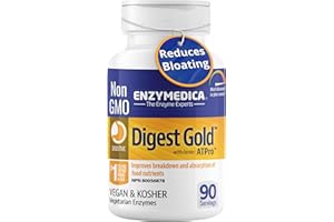 Enzymedica - Digest Gold with ATPro, 90 Vegan Capsules 90-Day Supply - Digestive Enzyme Blend, Support Comfortable Digestion,