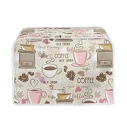 Talayituse Coffee Theme 2 Slice Toaster Covers Dust