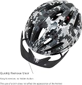 EXCLUSKY Kids Bike Helmet 50-57cm Adjustable 5-13 White Black Grid view 5