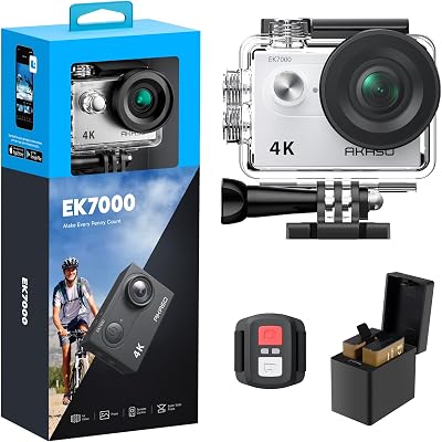 AKASO EK7000 4K 30FPS Action Camera 20MP Ultra HD 170 Wide Angle 98FT