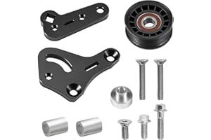SPBREW LS1 Manual Belt Tensioner w/Pulley Kit Aluminum Compatible with 1998 1999 2000 2001 2002 Camaro Z28 SS & Pontiac Firebird Formula Trans Am WS6 LS LS2 GTO