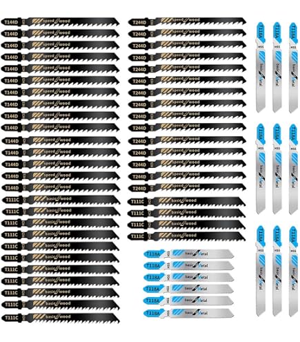 Lot De 25 Lames De Scie Sauteuse – Acier CR-V Et HSS, Tige En T – Pour Bois, Plastique, Métal (étui De Rangement Inclus) - 7