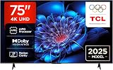TCL 75P6K-UK 75 Inch 4K HDR Google TV Dolby Audio Chromecast Built-In