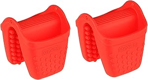 Dexas Micromitt Silicone Oven Mitt, Set of Two, Red