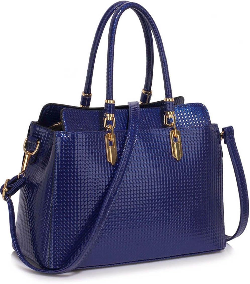 Ladies Snakeskin Handbag Womens Patent Shoulder Bag Large Designer OfficeFashion